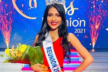 Dana Virin lors de l'élection de Miss Réunion le 28 août 2021. 
