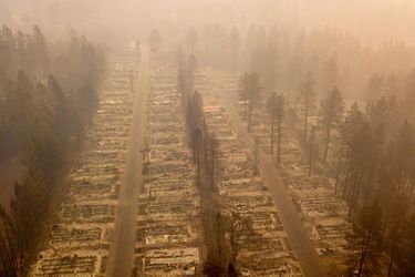 Le village californien de Paradise, rasé par les incendies.
