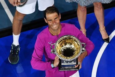 Nadal a remporté la finale de l&#039;Open d&#039;Australie, le 30 janvier 2022 à Melbourne.
