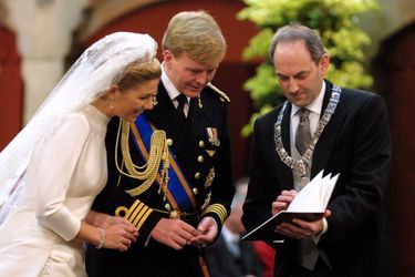 Maxima Zorreguieta et le prince Willem-Alexander des Pays-Bas à Amsterdam, le 2 février 2002
