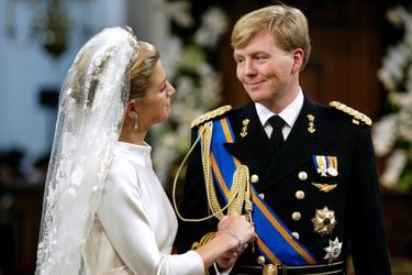 Maxima Zorreguieta et le prince Willem-Alexander des Pays-Bas à Amsterdam, le 2 février 2002