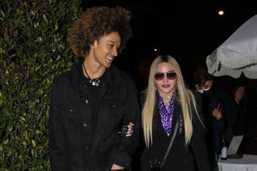 Ahlamalik Williams et Madonna à Los Angeles le 19 janvier 2022