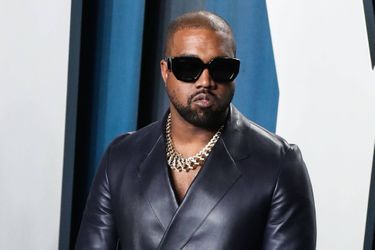 Kanye West à l'after-party des Oscars en février 2020