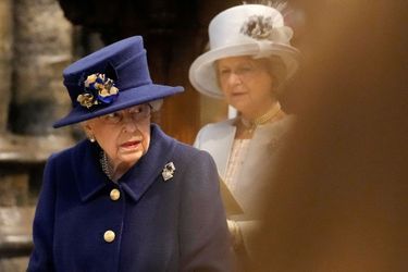 La reine Elizabeth II, le 12 octobre 2021.