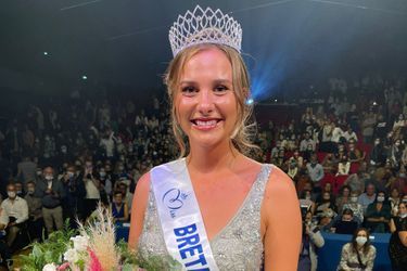Sarah Conan, Miss Bretagne, le soir de son élection à Ploemeur le 19 septembre 2021