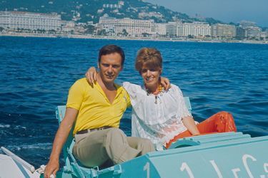Jean-Louis et Nadine Trintignant au large de Cannes en mai 1969