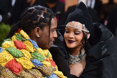A$AP Rocky et Rihanna au gala du MET en septembre 2021. 