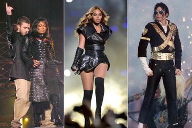 Justin Timberlake, Janet Jackson, Beyoncé et Michael Jackson.