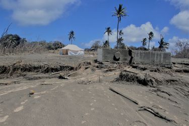 L&#039;archipel des Tonga dévasté après l&#039;éruption puis le tsunami.