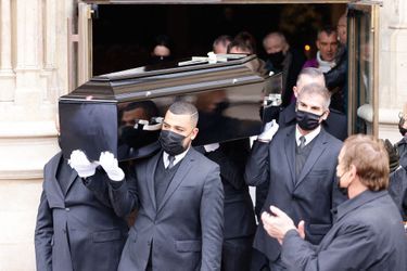 Sortie des obsèques de Gaspard Ulliel célébrées en l&#039;église Saint-Eustache à Paris le 27 janvier 2022