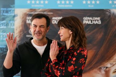 François Ozon et Sophie Marceau le 27 janvier 2022 à Madrid.