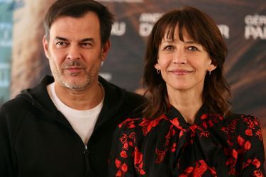 François Ozon et Sophie Marceau le 27 janvier 2022 à Madrid.