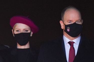 La princesse Charlène et le prince Albert II de Monaco, le 27 janvier 2021 