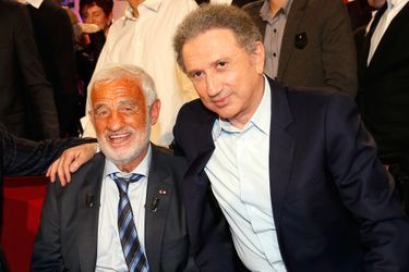Jean-Paul Belmondo et Michel Drucker en 2013.