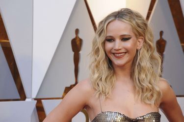 Jennifer Lawrence aux Oscars en 2018.
