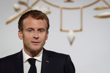 Emmanuel Macron lundi à l'Elysée. 