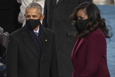 Barack et Michelle Obama à l&#039;investiture de Joe Biden en janvier 2021