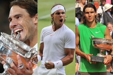 Rafael Nadal a remporté 21 tournois du Grand Chelem.