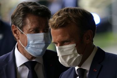 Christian Estrosi et Emmanuel Macron.