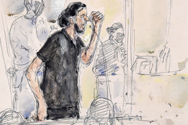 Salah Abdeslam au tribunal de Paris, le 8 septembre 2021.