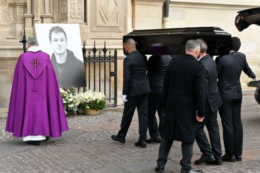 Les obsèques de Gaspard Ulliel célébrées en l&#039;église Saint-Eustache à Paris le 27 janvier 2022