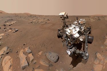 Le robot Perseverance sur Mars, le 10 septembre 2021.