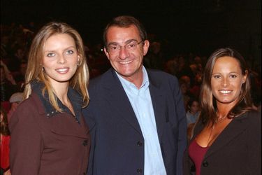 Sylvie Tellier, Jean-Pierre Pernaut et Nathalie Marquay, enceinte, en septembre 2002.