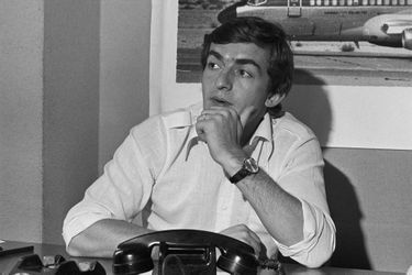 Jean-Pierre Pernaut dans son bureau en mai 1978.