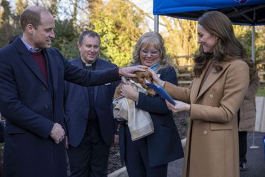 Kate Middleton et le prince William en visite au Clitheroe Community Hospital à Clitheroe (Lancashire) le 20 janvier 2022