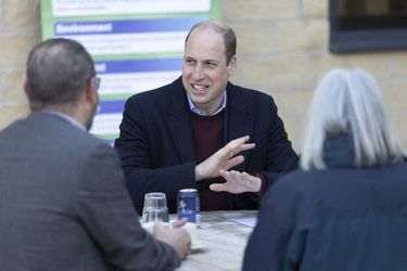 Le prince William en visite au Clitheroe Community Hospital à Clitheroe (Lancashire) le 20 janvier 2022