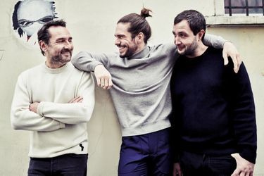 Gilles Lellouche, François Civil et Karim Leklou, dont les improvisations ont nourri le tournage. 