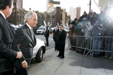 A son arrivée au tribunal fédéral. Manhattan, le 12 mars 2009.