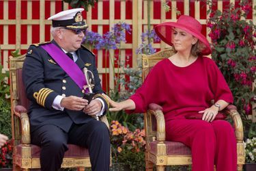 Le prince Laurent et la princesse Claire de Belgique, le 21 juillet 2019 