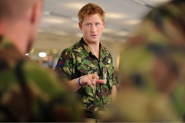 Le prince Harry en tenue militaire en 2010.