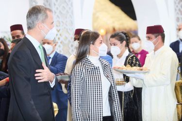 Le roi Felipe VI et la reine Letizia d&#039;Espagne à Madrid, le 19 janvier 2022