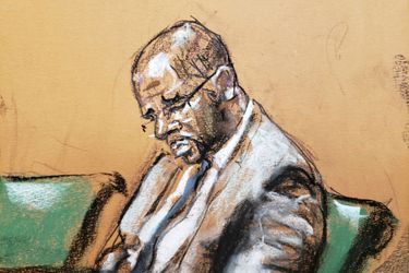 R. Kelly au premier jour de son procès à New York.