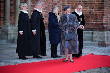 La reine Margrethe II de Danemark à Roskilde, le 14 janvier 2022