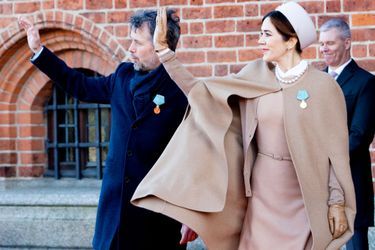 La princesse Mary et le prince Frederik de Danemark à Roskilde, le 14 janvier 2022