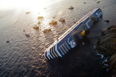 Le naufrage du Costa Concordia, le 13 janvier 2012.