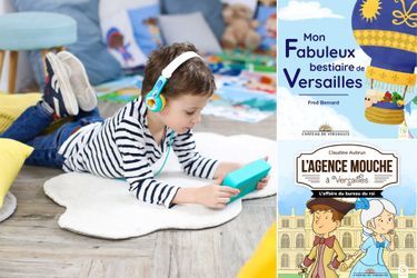 Deux nouvelles collections de livres audio sur le château de Versailles à écouter avec "Ma Fabrique à Histoires", un petit appareil conçu pour les enfants par Lunii