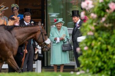 La reine EliLa reine Elizabeth II avec son "racing manager" au Royal Ascot, le 19 juin 2021