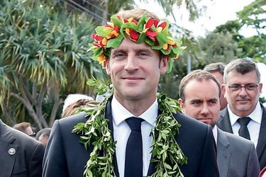 Emmanuel Macron en Nouvelle-Calédonie en mai 2018.