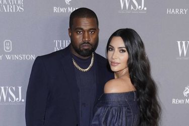 Kanye West et Kim Kardashian en 2019