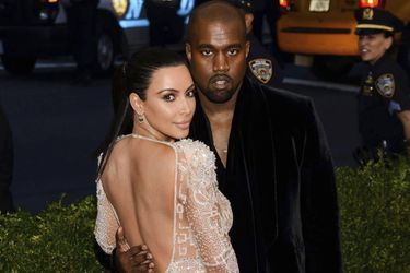 Kanye West et Kim Kardashian en 2015. 
