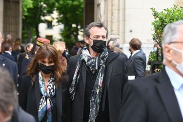 Jean-Luc Reichmann, aux obsèques d&#039;Yves Rénier, le 30 avril dernier. 