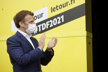 Emmanuel Macron le 15 juillet 2021
