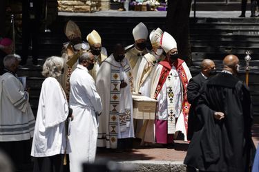 Les obsèques de l&#039;archevêque Desmond Tutu à la cathédrale Saint-Georges du Cap le 1er janvier 2022