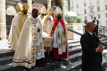 Les obsèques de l&#039;archevêque Desmond Tutu à la cathédrale Saint-Georges du Cap le 1er janvier 2022