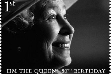 La reine Elizabeth II a bien sûr eu droit à une collection de timbres pour son 80e anniversaire... en 2006.