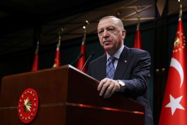 Recep Tayyip Erdogan lundi à Ankara. 